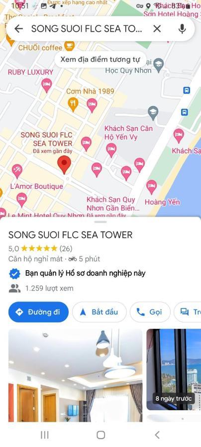 Song Suoi Flc Seatower - Seaview Apartment 퀴논 외부 사진